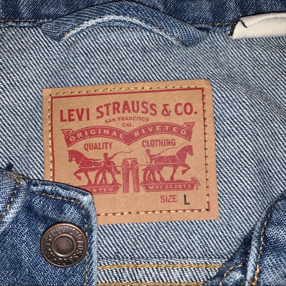 LEVI’S DAD TRUCKER JACKET NWT SIZE L - Picture 3 of 7